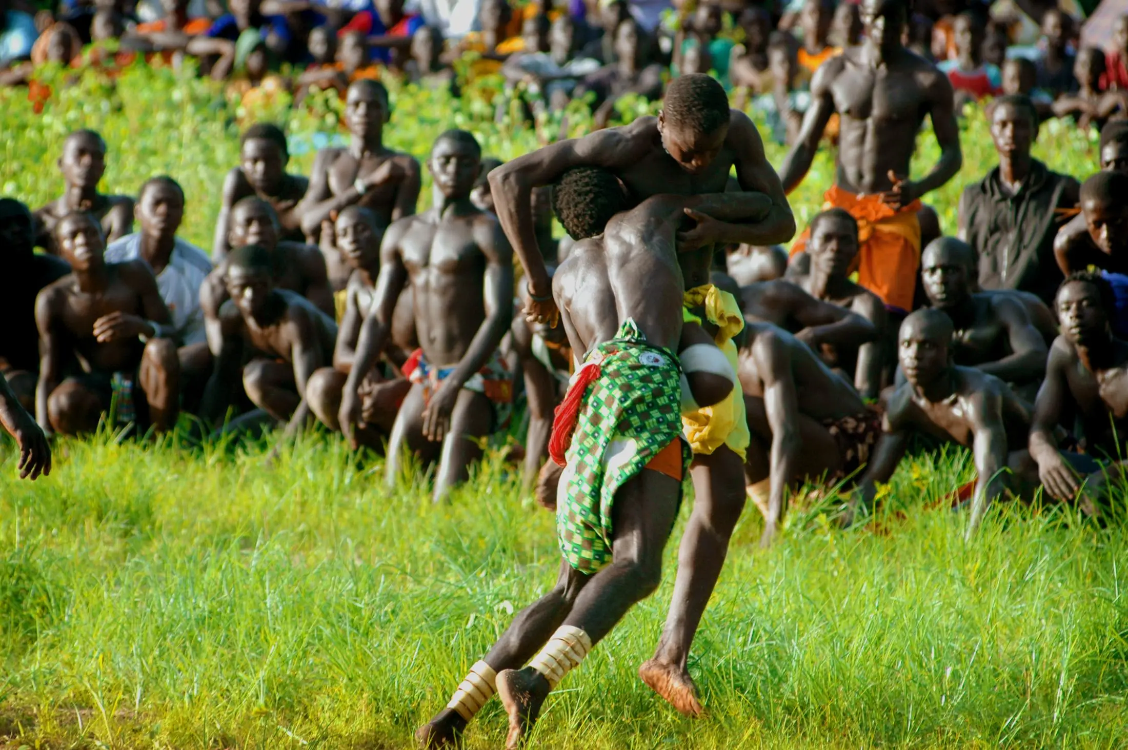 Lucha tradición senegalesa en la Casamance