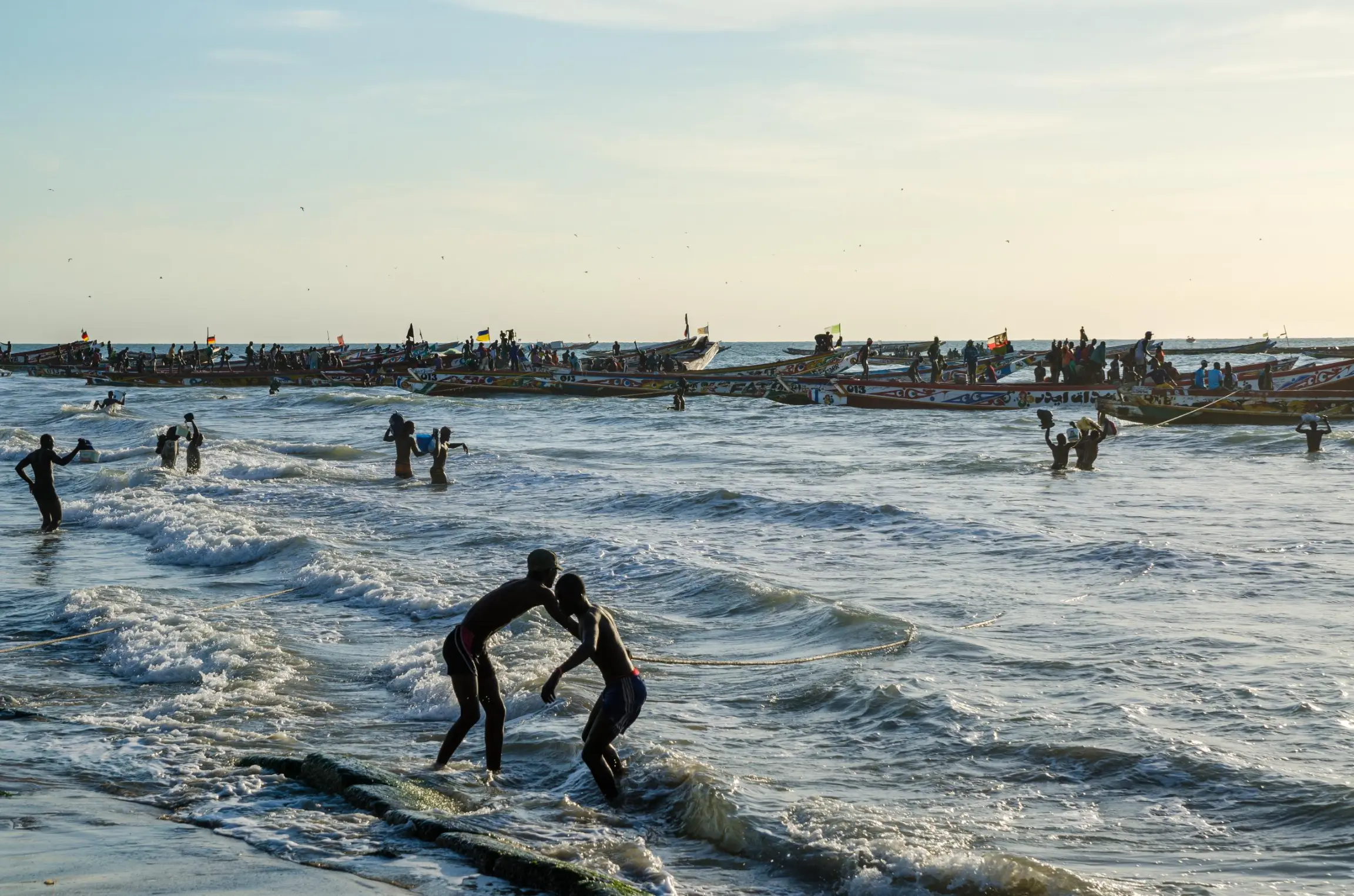 Playa de Kafountine en Senegal